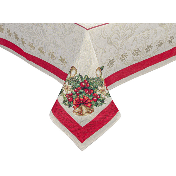 Фото - Скатертина прямокутна Lefard гобеленова Corona natale 140x180 см (716-183)