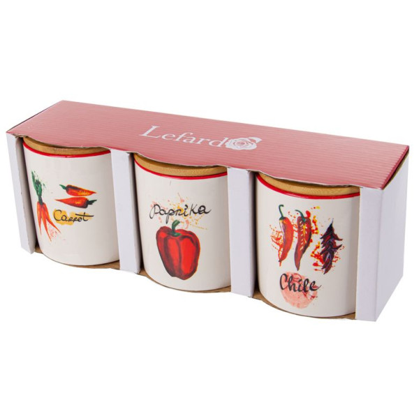 Фото - Ємність для сипучих Lefard Hot vegetables 450 мл 10x11 см (940-291-1)