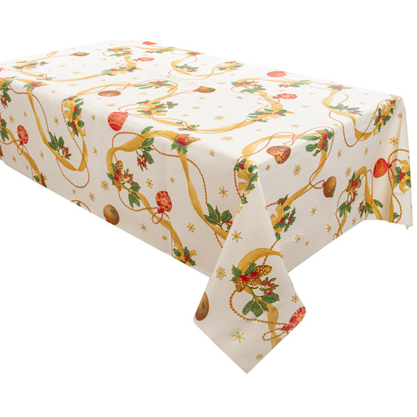 Фото - Скатертина прямокутна Lefard водовідштовхувальна Lazos beig 140х180 см (715-359)