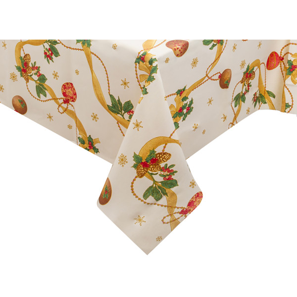 Фото - Скатертина прямокутна Lefard водовідштовхувальна Lazos beig 140х180 см (715-359)