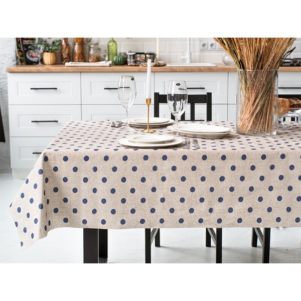 Фото - Скатертина квадратна Lefard Max punto azul 140х180 см (715-287)