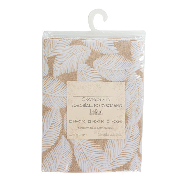 Фото - Скатертина прямокутна Lefard Pineto beig 140х180 см (715-314)