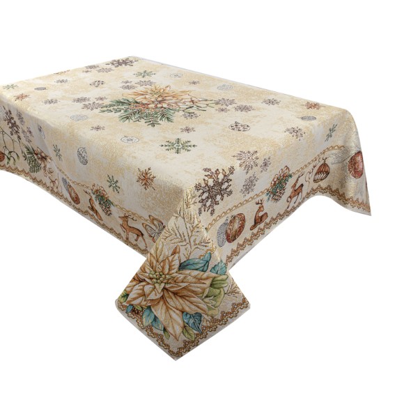 Фото - Скатертина прямокутна Lefard TINSEL LUREX 140x180 см (715-389)