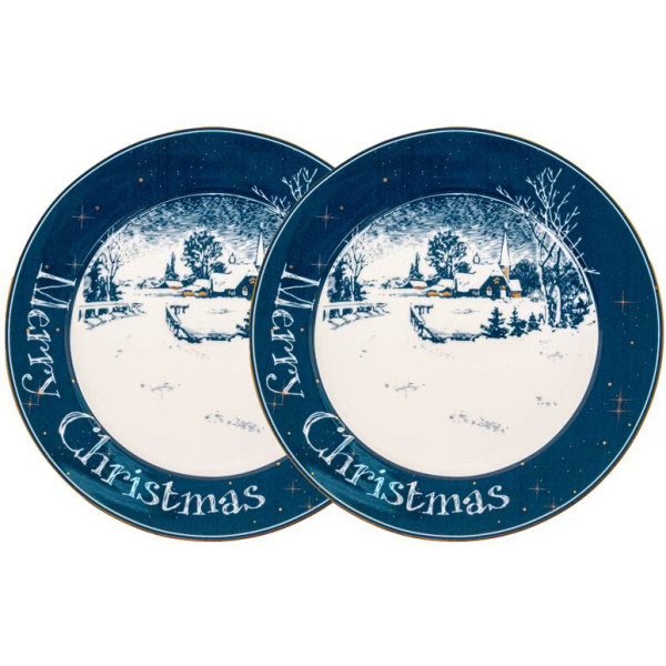 Фото - Набір тарілок Lefard New christmas 19 см (924-807)