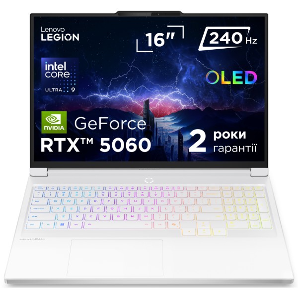Фото - Ноутбук ігровий Lenovo Legion 7 16IAX10 (83KY002GRA) Glacier White
