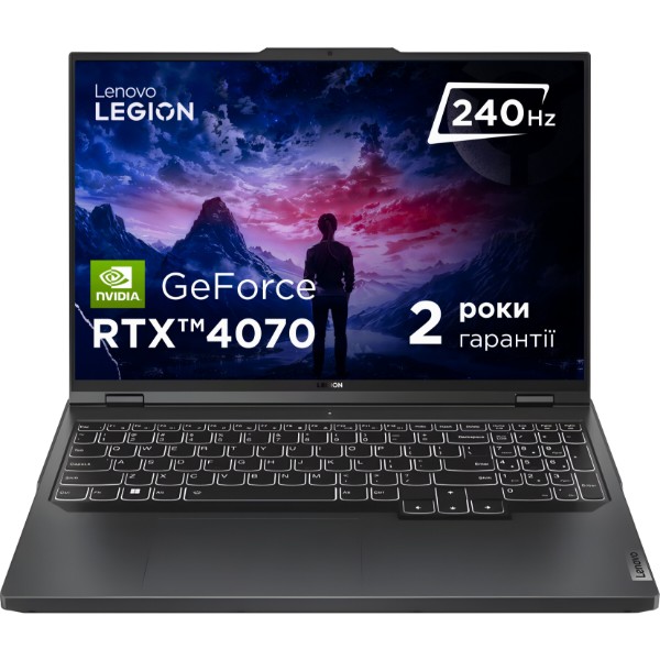 Фото - Ноутбук ігровий Lenovo Legion Pro 5 16IRX8 (82WK00KJRA) Onyx Grey