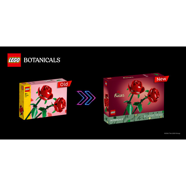 Фото -  LEGO Botanicals Троянди (40460)
