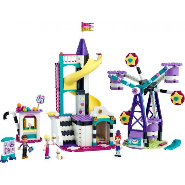 Фото - Конструктор LEGO Friends Чарівне колесо огляду і гірка (41689)
