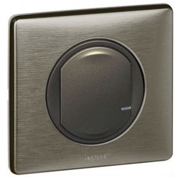 Фото - Бездротовий вимикач Legrand Celiane with Netatmo 1-клавішний Графіт (064893)