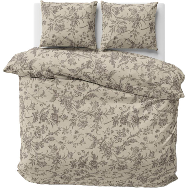 Фото - Комплект постільної білизни Lelit Полісатин Бежево-Білий P-0166 полуторний (1196968) Фото - Комплект постільної білизни Lelit Полісатин Бежево-Білий P-0166 полуторний (1196968)