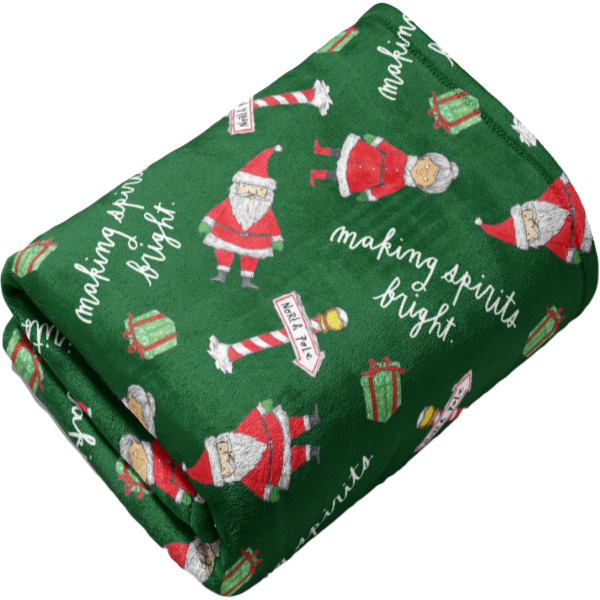 Фото - Плед двоспальний Lelit Велсофт Зелений з принтом 200х220 см (1198347)