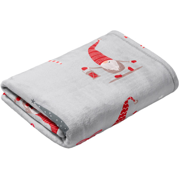 Фото - Плед полуторний Lelit Новорічний Сірий з гномами 150х200 см (1201617) Фото - Плед полуторний Lelit Новорічний Сірий з гномами 150х200 см (1201617)