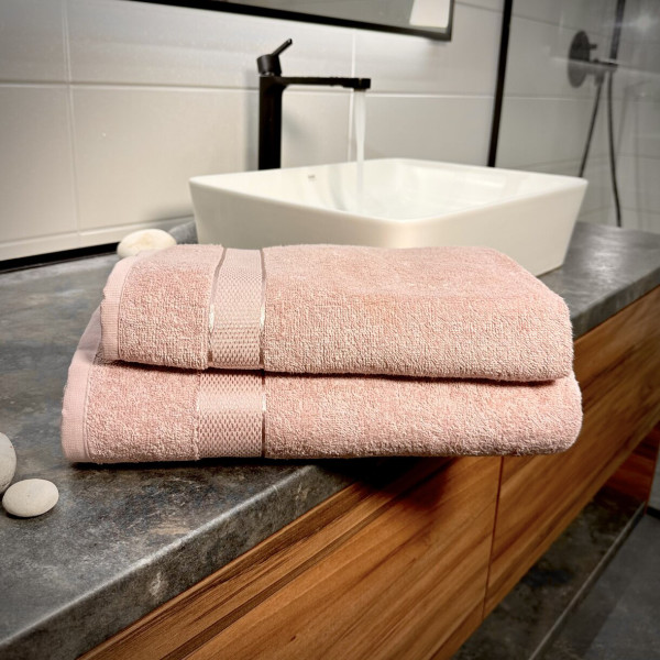 Фото - Рушник банний Lelit Рожевий 70х140 см 8075 (1199229)