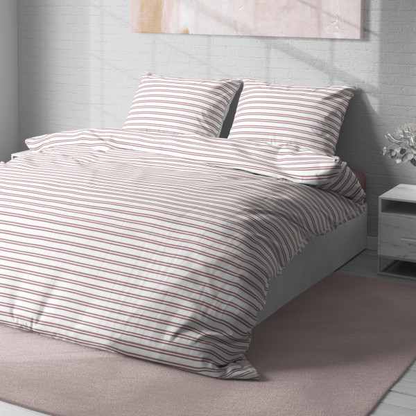 Фото - Комплект постільної білизни Lelit Бязь Бордовий B-1174 полуторний (1196546)