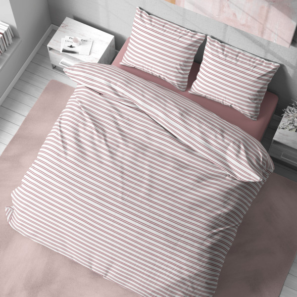 Фото - Комплект постільної білизни Lelit Бязь Бордовий B-1174 полуторний (1196546)