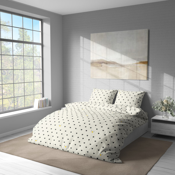 Фото - Комплект постільної білизни Lelit Поплін L-2055 сімейний (1199202)