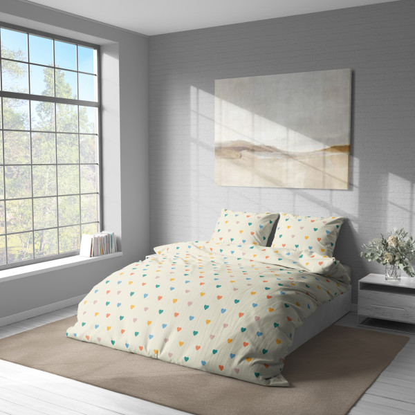 Фото - Комплект постільної білизни Lelit Поплін L-2056 полуторний (1199235)