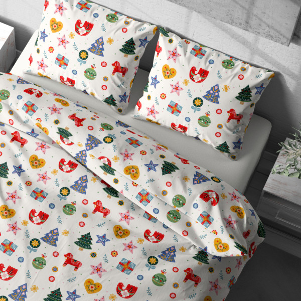 Фото - Комплект постільної білизни Lelit Поплін L-2063 полуторний (1201836)