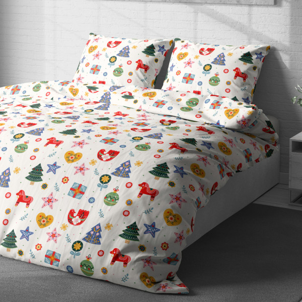 Фото - Комплект постільної білизни Lelit Поплін L-2063 полуторний (1201836)