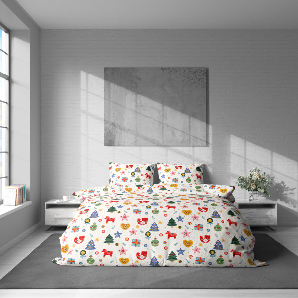 Фото - Комплект постільної білизни Lelit Поплін L-2063 полуторний (1201836)