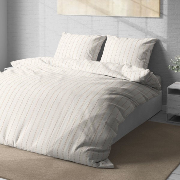 Фото - Комплект постільної білизни Lelit Полісатин Молочний P-0162 двоспальний (1196942)