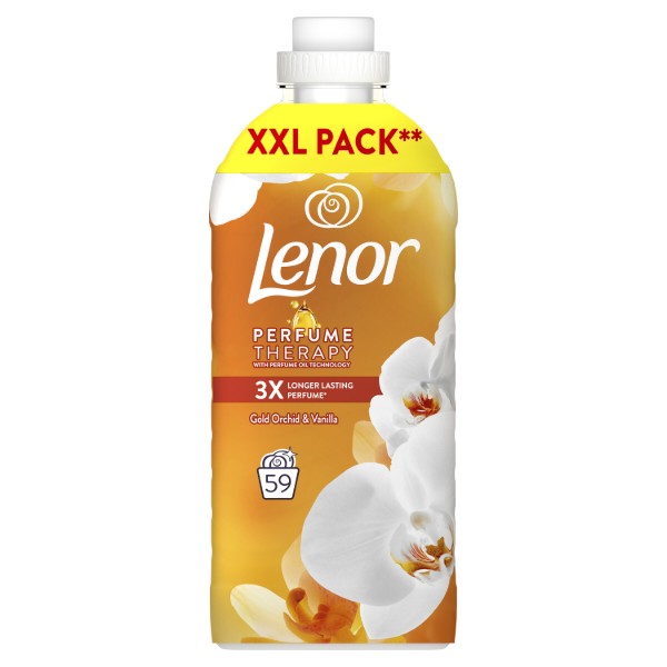 Фото - Ополіскувач для білизни Lenor Золота орхідея і ваніль, 59 циклів, 1.239 л
