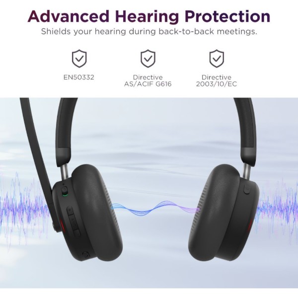 Фото - Навушники накладні бездротові Lenovo Dual-Mode Wireless ANC Headset 6550 (4XD1S19777)