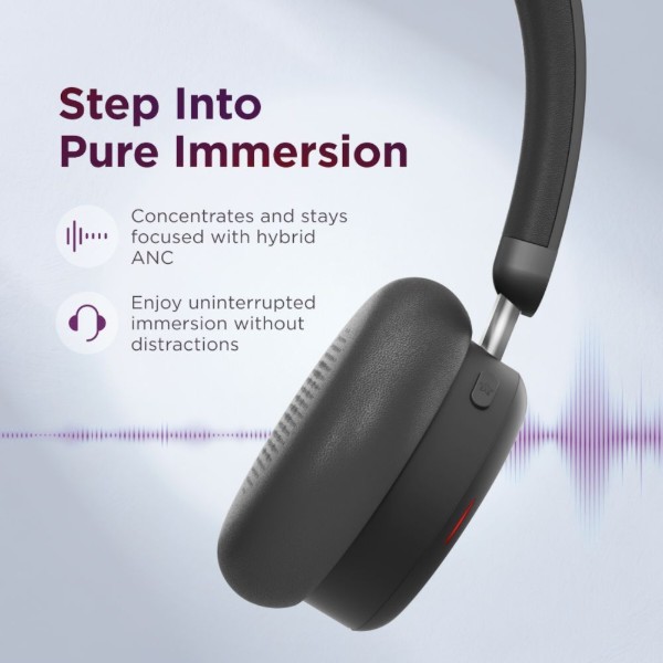 Фото - Навушники накладні бездротові Lenovo Dual-Mode Wireless ANC Headset 6550 (4XD1S19777)