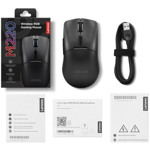Фото - Мышь беспроводная игровая Lenovo Legion M220 Wireless RGB (GY51U28359)