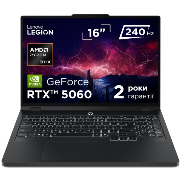 Фото - Ноутбук ігровий Lenovo Legion Pro 5 16ADR10 (83LT0079RA) Eclipse Black