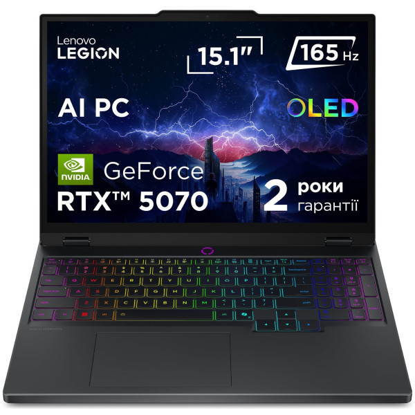Фото - Ноутбук ігровий Lenovo Legion 5 15IAX10 (83F00071RA) Eclipse Black
