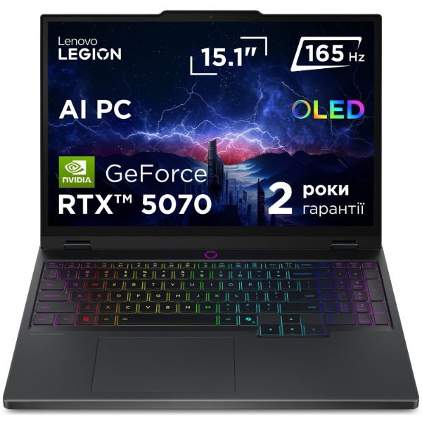 Фото - Ноутбук ігровий Lenovo Legion 5 15IAX10 (83F00071RA) Eclipse Black
