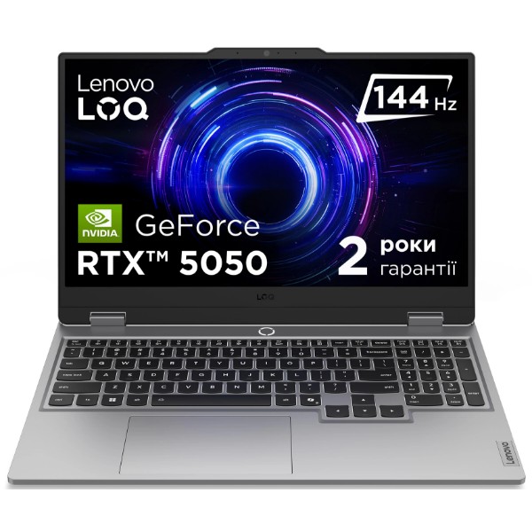 Фото - Ноутбук ігровий Lenovo LOQ 15IRX10 (83JE006URA) Luna Grey