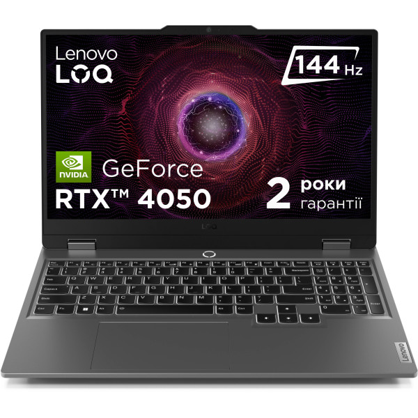 Фото - Ноутбук игровой Lenovo LOQ 15ARP9 (83JC00JMRA) Luna Grey
