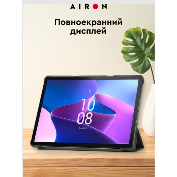 Фото - Чехол для планшета AIRON Premium for Lenovo Tab M10 3rd 10.1 TB (325FU/328FU) с защитной пленкой и салфеткой Black (4822352781083)