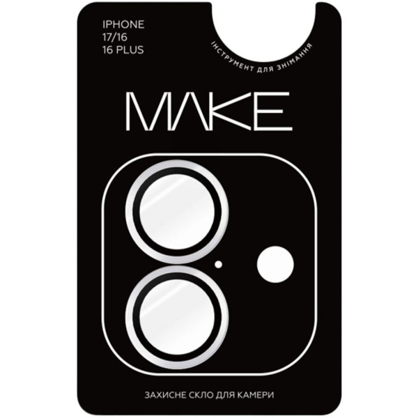 Фото - Захисне скло для смартфону MAKE Camera Glass for Apple iPhone 17, Clear (MGC-AI17)