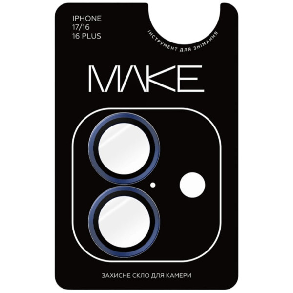 Фото - Захисне скло для смартфону MAKE Camera Glass for Apple iPhone 17, Blue (MGC-AI17BL)