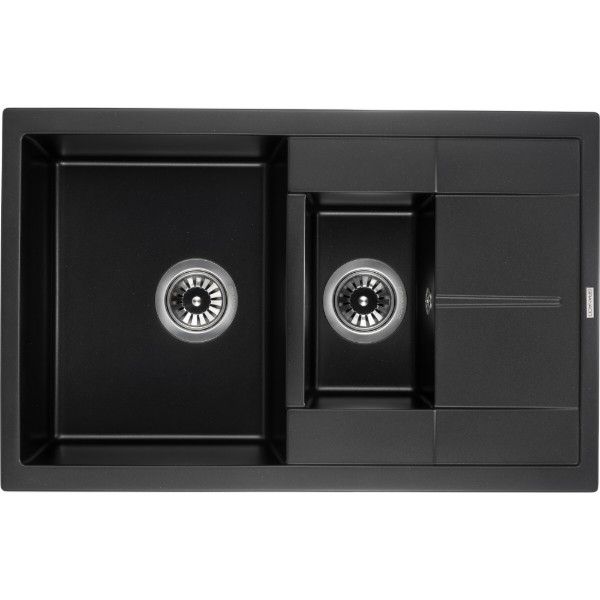 Фото - Мойка кухонная GRANADO Leon Black Shine