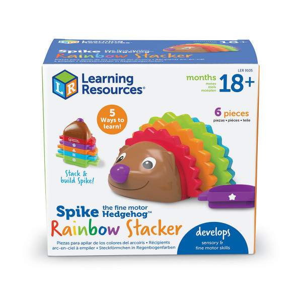 Фото - Сортер Learning Resources Spike The Fine Motor Hedgehog™ - ФАРБОВИЙ ЇЖАЧОК (LER9105)