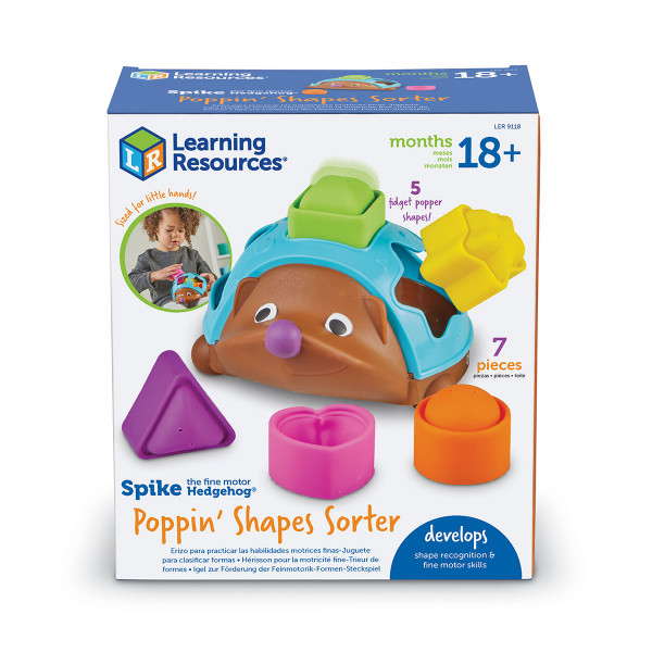 Фото - Сортер Learning Resources Spike The Fine Motor Hedgehog™ - POP-IT СОРТЕР ЇЖАЧОК (LER9118)