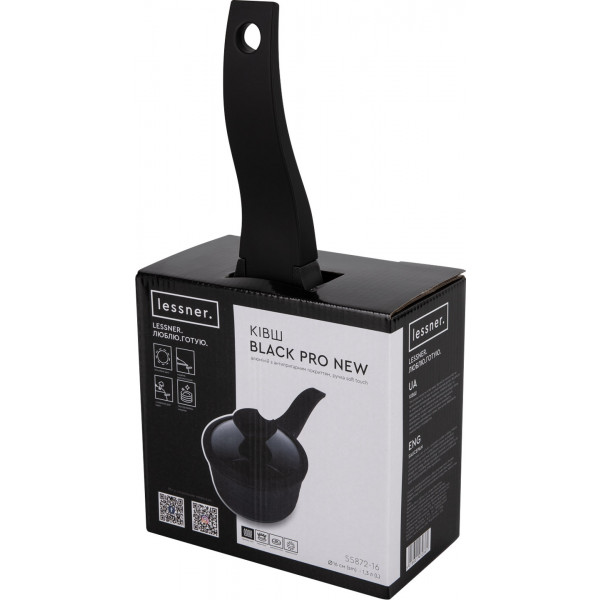 Фото - Ківш Lessner Black Pro New 16 см 1.3 л (55872-16)