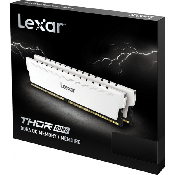 Фото - Память DDR Lexar Thor White DDR4 3600MHz 16GB Kit 2x8GB (LD4BU008G-R3600GDWG)