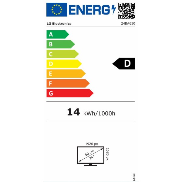 Фото - Монітор LG 24BA650-B