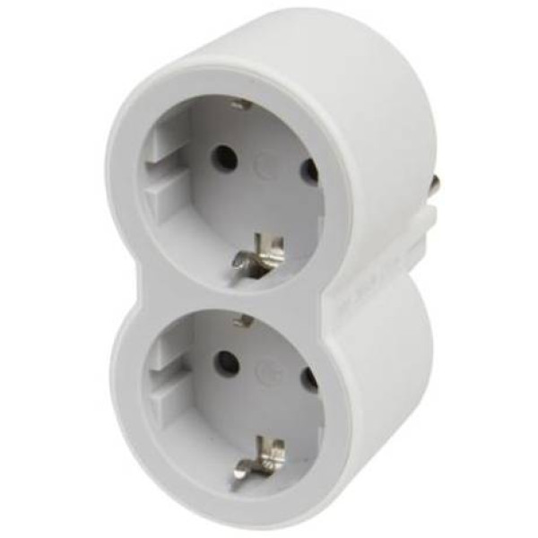 Фото - Розгалужувач 220В Legrand 2 р White-grey (694516) Фото - Розгалужувач 220В Legrand 2 р White-grey (694516)
