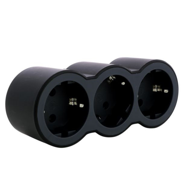 Фото - Розгалужувач 220В Legrand 3 р White-grey (694519)