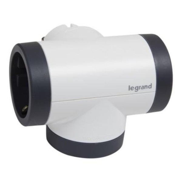 Фото - Разветвитель 220В Legrand Премиум Type-F Black/White (694521)