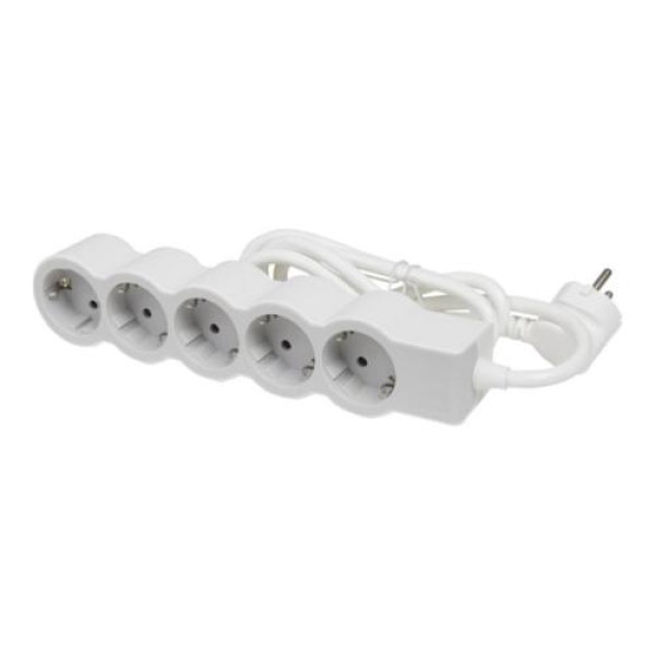 Фото - Подовжувач 220В Legrand STANDARD 5x2K+3 sockets 16 A 1.5 m White/Grey (694555)