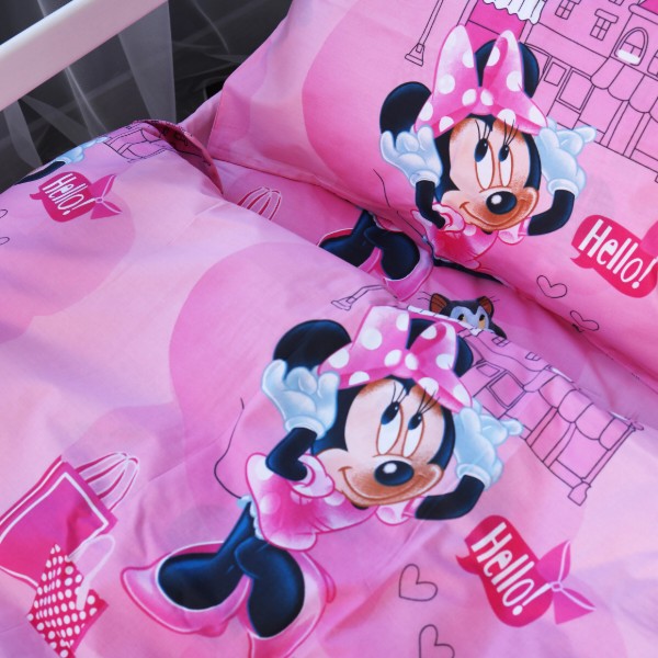 Фото - Комплект постільної білизни MirSon Бязь 17-0703 Hello Minnie 175х210 см (2200010499773)