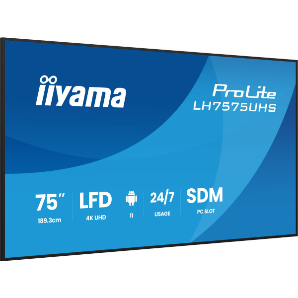 Фото - Інтерактивна панель IIYAMA LH7575UHS-B2AG
