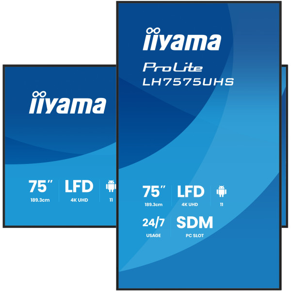 Фото - Інтерактивна панель IIYAMA LH7575UHS-B2AG